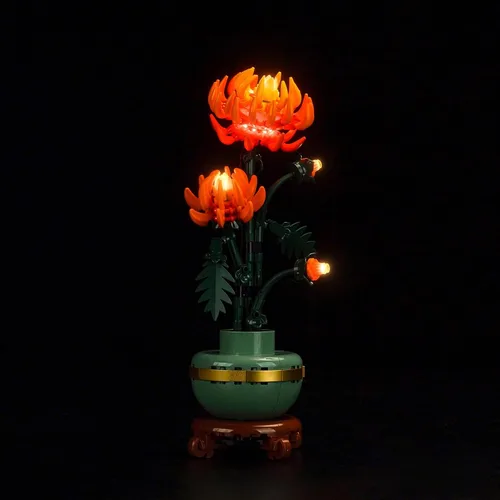 Miniatura 8 de Kit de Luces LED para LEGO 10281 Set de Árbol Bonsái, Luces de Decoración para Modelo Rosa