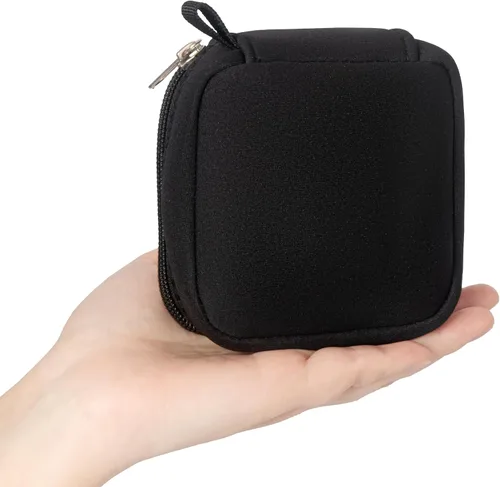 Miniatura 2 de Mini bolsa para organización, organizador electrónico pequeño y suave, bolsa de transporte de almacenamiento de viaje compatible con adaptador