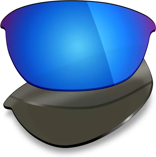 Miniatura 3 de Mryok 6 pares de lentes de repuesto polarizadas para gafas de sol Oakley Half Jacket 2.0 – negro sigiloso, rojo fuego, azul hielo, titanio plateado