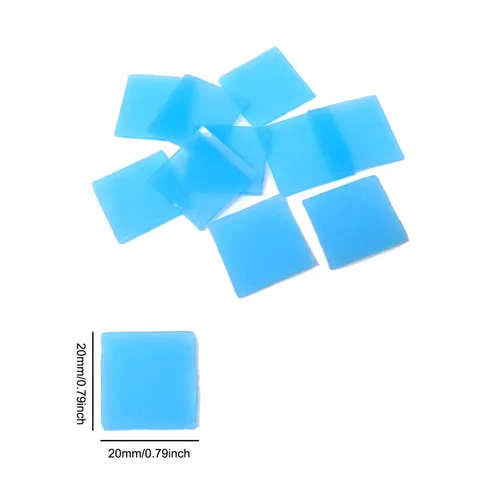 Miniatura 2 de Honbay 100 piezas de pintura de diamante pegamento arcilla para pintura de diamante 5D perforación bordado (azul, 0.8 x 0.8 in)