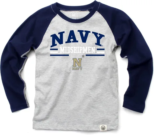 Miniatura 15 de Wes and Willy NCAA playera raglán de manga larga para niños