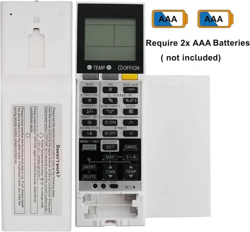 Miniatura 5 de Remoto de repuesto universal compatible con Mitsubishi Electric AC Aire acondicionado Control remoto SG15F SG15H SG162 PAR-SL100A-E SG176 SG20A