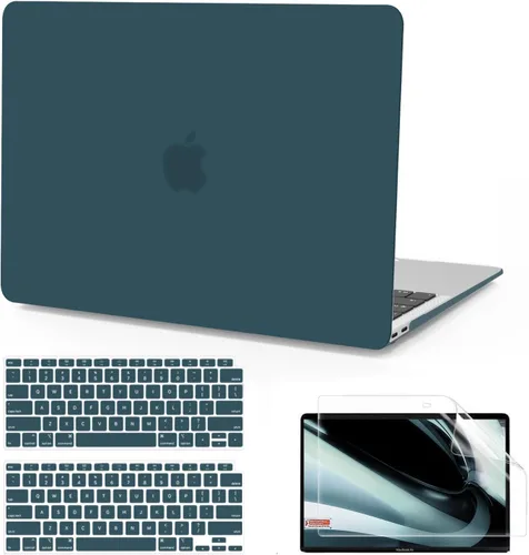 Miniatura 10 de B BELK Funda compatible con MacBook Air de 13 pulgadas 2022 2021 2020 2019 2018 A2337 M1 A2179 A1932 Touch ID, carcasa rígida de plástico mate