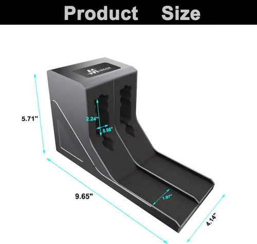 Miniatura 7 de Soporte para pistolas, soporte de espuma protectora para pistola, soporte de revistero, organizador seguro para armas