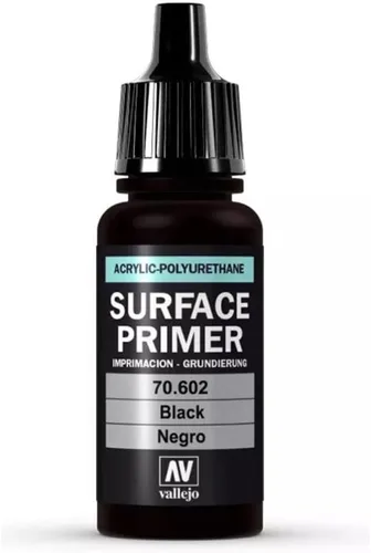 Miniatura 2 de Vallejo - Imprimador de Superficies Color Imprimador Acrílico Negro 18 ml (0.6 fl.oz.) Acabado Mate y Secado Rápido Perfecto para Aerografía