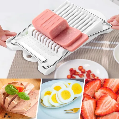 Miniatura 2 de Molde de spam para musubi, 4 piezas, kit para hacer musubi, cortador de spam, prensa de musubi, sushi, arroz, onigiri, cortador de huevos para 4