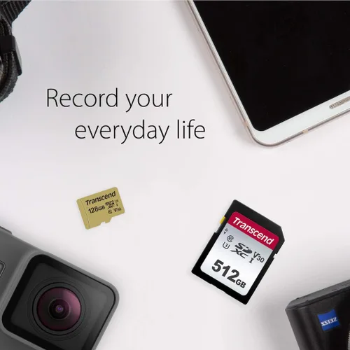Miniatura 7 de Transcend SDC300S Tarjeta SD SDXC de 128 GB, compatible con cámaras DSLR, cámaras digitales, cámaras de rastro, videocámara, hasta 100 MB/s, UHS-I
