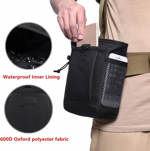 Miniatura 4 de Bolsa de tiza para escalada en roca, bolsas de tiza Bouldering con cinturón de clip rápido y 3 bolsillos, gran equipo para escalada en roca