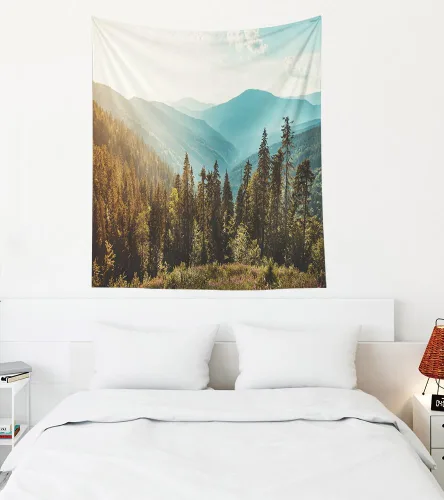 Miniatura 55 de Crannel Tapiz de invierno para colgar en la pared, sombrero de mago psicodélico para barba, tapiz mágico de calavera de humo de 50 x 60 pulgadas
