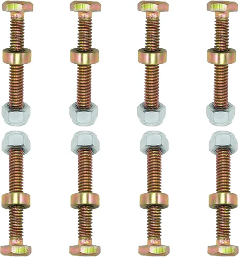 Miniatura 5 de Paquete de 8 quitanieves 1501216MA - Juego de pasadores y tuercas (1/4 pulgadas x 1-3/4 pulgadas) para AYP Craftsman Murray 1501216 9524MA 301172