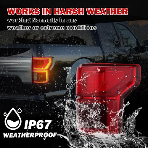 Miniatura 4 de Conjunto de luz trasera LED para Ford F150 2018 2019 2020 con lámpara trasera de punto ciego luz trasera KL3Z13404B (lado derecho del pasajero)