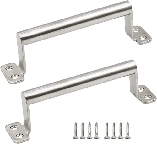 Miniatura 6 de Manija de puerta corrediza para puerta de granero, tiradores de bolsillo para puerta de 6.8 pulgadas, centro de agujeros de acero inoxidable