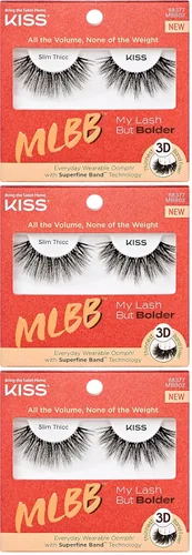 Miniatura 20 de KISS My Lash But Better, Pestañas Postizas, 'Tan Real', 12mm, Incluye 1 Par De Pestañas, Fácil De Aplicar, Racimos De Pestañas Reutilizables