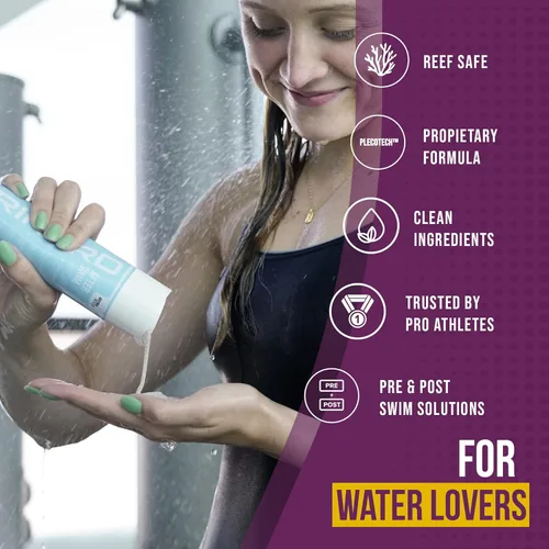 Miniatura 3 de TRIHARD Elite Swim Protection Pack Kit completo para cabello y cuerpo Incluye muestras gratuitas de lavado facial y loción corporal