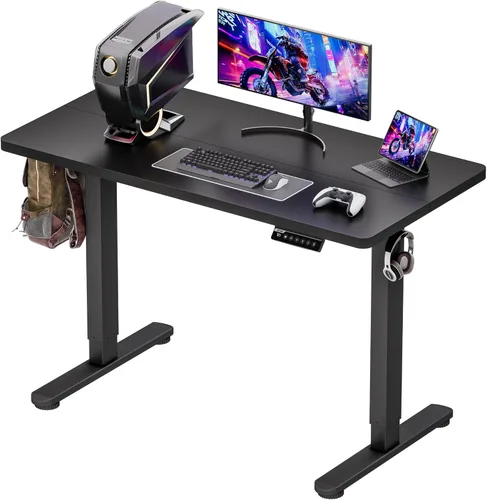 Miniatura 13 de BIZUM - Escritorio de pie eléctrico de 40x24 pulgadas con ajuste de altura y configuraciones de memoria, escritorio ergonómico para sentarse o estar