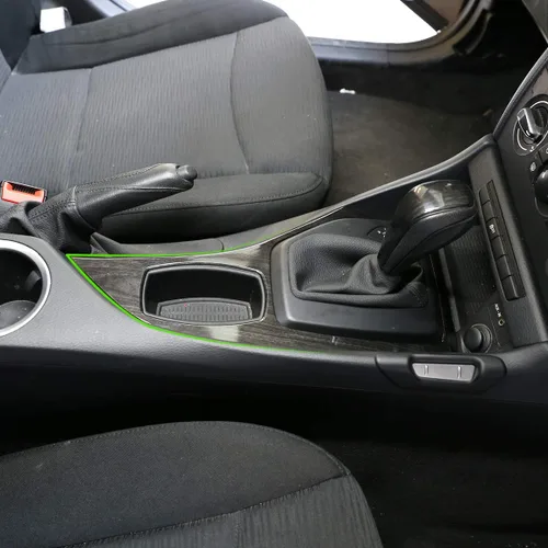 Miniatura 4 de YIWANG Cubierta de panel de decoración de palanca de cambios de consola central de ABS cromada para BMW X1 E84 2013-2015 Accesorios para automóvil