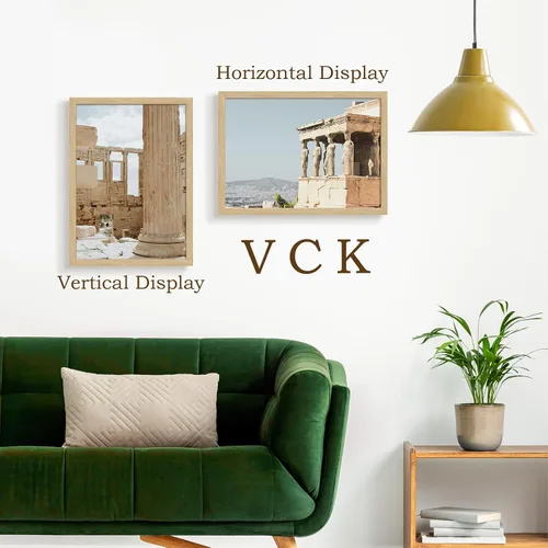 Miniatura 262 de VCK Marcos para póster de madera maciza de 22.375 x 34 pulgadas, marco de fotos A1 negro con montaje en pared, paquete de 3