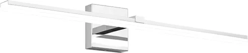 Miniatura 29 de Luz de tocador de baño negra de 32 pulgadas, LED moderna, 3CCT, regulable, 24 W, luminarias de baño sobre espejo 3000 K/4500 K/6000 K, 3