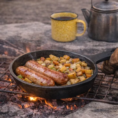 Miniatura 9 de HAWOK Sartén de hierro fundido, Dia.6 Inch Round Pan, Servidor de hierro fundido, Sartén, Pre-sazonado Black01