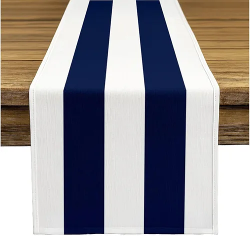Miniatura 24 de Fabric Textile Products Servilletas de tela a rayas color lima y blanco Servilletas cabaña de 18 x 18 pulgadas Juego de 12 Resistente a