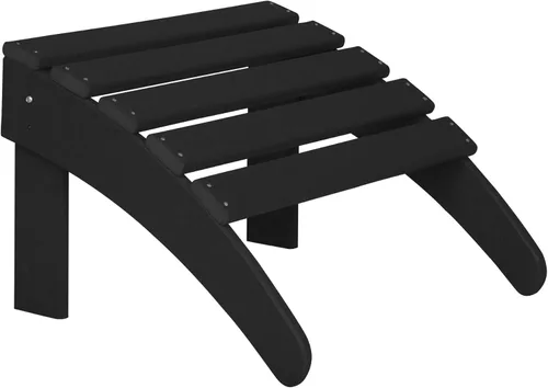 Miniatura 6 de WestinTrends Malibu - Silla de salón para exteriores, juego de 2 sillas Adirondack con otomana, sillas plegables de madera de polietileno para todo