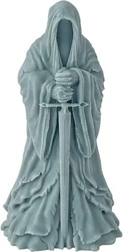 Miniatura 4 de Sword Man - Molde de vela cilíndrica – Moldes de silicona de fundición de resina para decoración del hogar y fabricación de velas, molde en espiral