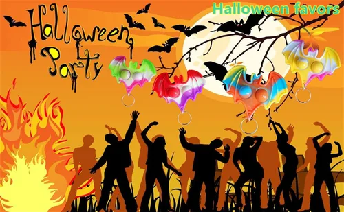 Miniatura 4 de 20 paquetes de murciélagos de Halloween a granel para adultos y niños, regalos de fiesta y estudiantes de aula