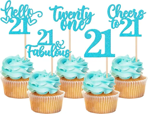 Miniatura 45 de 30 piezas de adornos para cupcakes de 12 cumpleaños feliz, brillantes doce, hola 12, felicitaciones a 12 años, adornos para cupcakes, 12