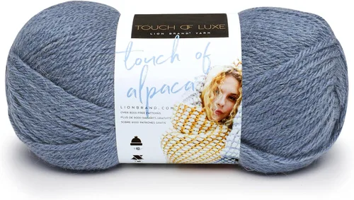 Miniatura 18 de Lion Brand Yarn (1 madeja) Hilo Touch of Alpaca, Carmesí