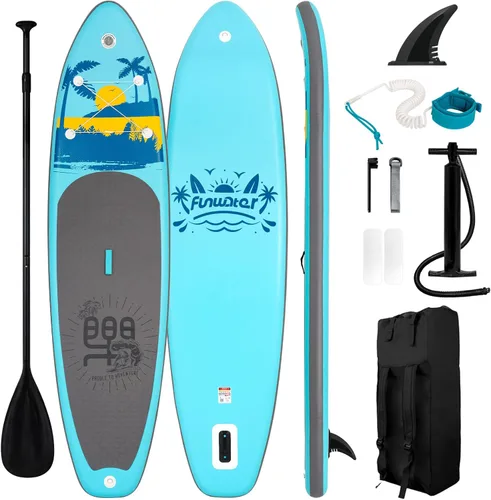 Miniatura 22 de FunWater Inflatable Stand Up Paddle Board with Premium SUP Paddleboard Accessories, Anti-Slip EVA Deck, 11'6''/11'/10'6'' Paddle Boards for Adults &
