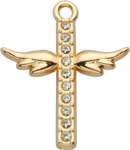 Miniatura 51 de Paquete de 20 dijes de diamantes de imitación chapados en oro, accesorios de cristal para collares, pulseras, joyería, manualidades, bricolaje