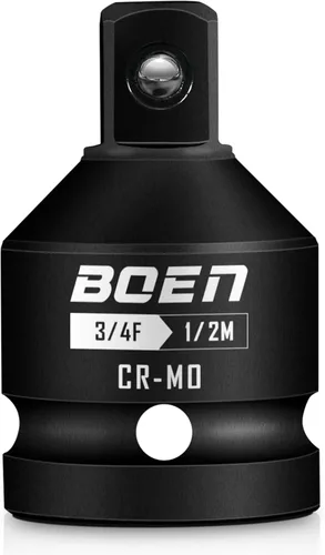 Miniatura 9 de BOEN Adaptador de enchufe de impacto de 3/4 "F a 1" M, acero Cr-Mo, juego de adaptadores de enchufe para conversiones de controlador de impacto
