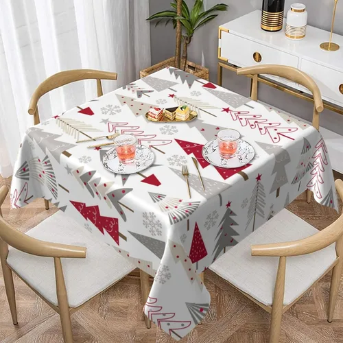 Miniatura 50 de BETGINY 4th of July Tablecloth Square 60x60 Inch,White Red Blue Patriotic Stars Table Cloth,Stain Resistance Polyester American Independence Day