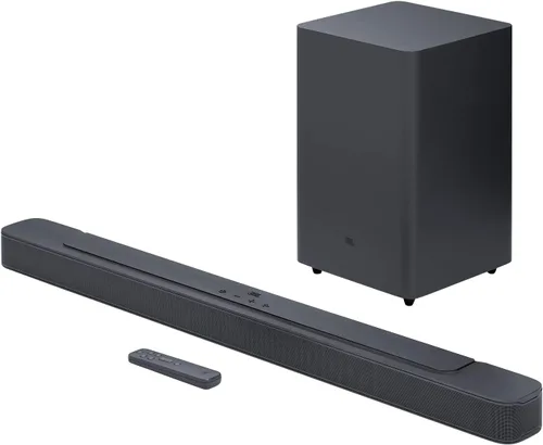 JBL Bar 2.1 Deep Bass (MK2) - Barra de sonido de 2.1 canales con subwoofer inalámbrico (6.5 pulgadas), salida máxima de 300 W, habilitación