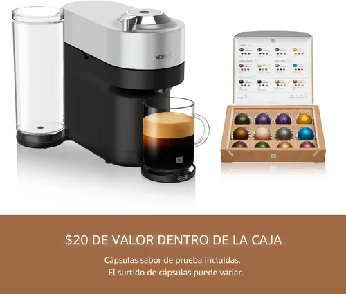 Miniatura 8 de Nespresso Vertuo Pop+ Deluxe de De'Longhi con Aeroccino, plateado