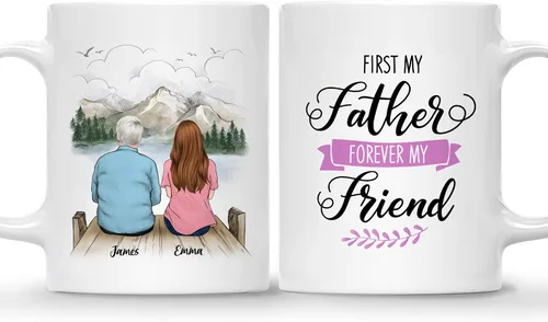 Miniatura 16 de Gossby Taza personalizada para padre - Regalos para padre, regalos para padre, mejores tazas de café para padre, taza personalizada para papá. Padre