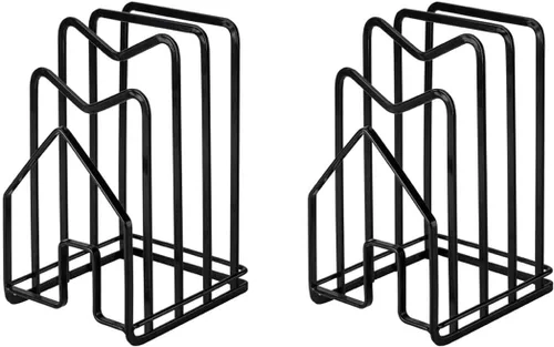 Miniatura 10 de SUNFICON Estante para tabla de cortar, organizador de tablas de cortar, soporte para tapas de ollas, bandeja fina para hornear, bandeja de secado 1