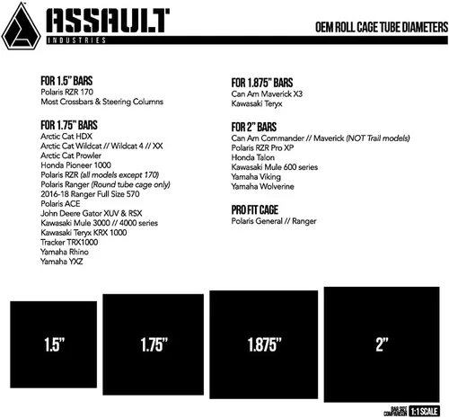 Miniatura 5 de Assault Industries 101005 cm01013 Negro 2" Stealth Series Convexo espejo retrovisor