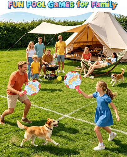 Miniatura 4 de Juego de pelota de remo de agua con 2 bolas flotantes de animales y 2 bolas flotantes, juego de pelota de remo de playa para niños y adultos