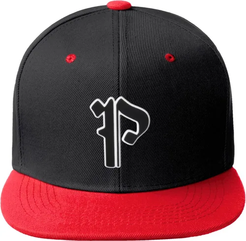 Miniatura 808 de Daxton Gorra clásica con visera de billete plano con letras del alfabeto inglés antiguo de la A a la Z