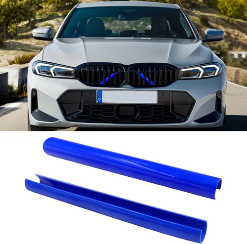 Miniatura 14 de Jaronx Compatible con Cubierta de Soporte en V de BMW, Insertos de Parrilla Frontal Cubiertas de Moldura de Soporte en V Compatibles con BMW