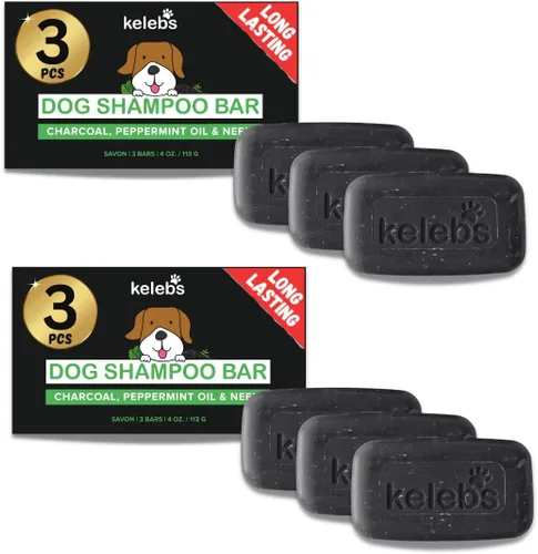 Miniatura 13 de Kelebs Champú para perros malolientes Barra de champú desodorizante natural para perros con aceites esenciales cítricos Ecológico Cero