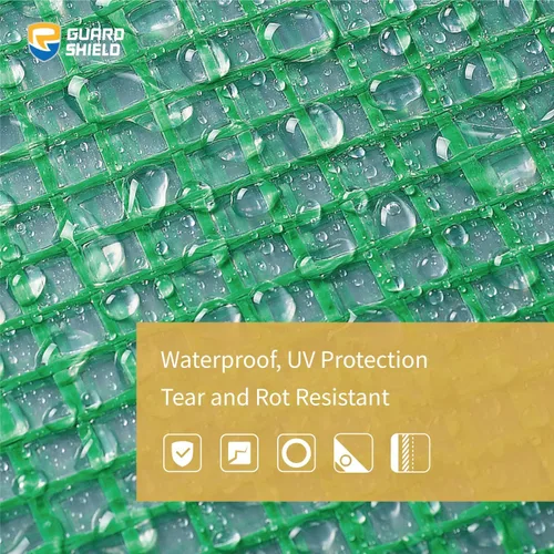Miniatura 3 de GUARD SHIELD Lona verde transparente resistente de 6 x 8 pies, impermeable para invernaderos al aire libre, jardín, cubierta de polietileno