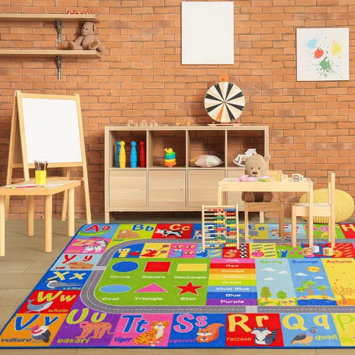 Miniatura 3 de Alfombra para Niños para Sala de Juegos, Aula, Alfombras de Juego del Alfabeto ABC y Números para Niños Pequeños, Tapete de Piso Educativo de 4x6