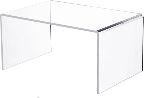 Elevadores de exhibición de acrílico de 12" de 1 pieza de gran tamaño, estantes elevados para exhibición, accesorios para exhibición de joyería,