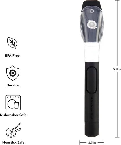 Miniatura 2 de KitchenAid Cepillo dispensador de jabón para fregadero con mango fácil de llenar, cerdas de nailon para una limpieza resistente, mango de agarre