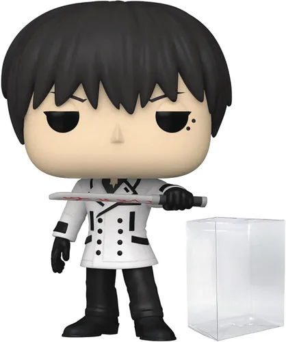 POP Tokyo Ghoul: Re - Figura de vinilo de Kuki Urie Funko (paquete con funda protectora de caja compatible), multicolor, 3.75 pulgadas