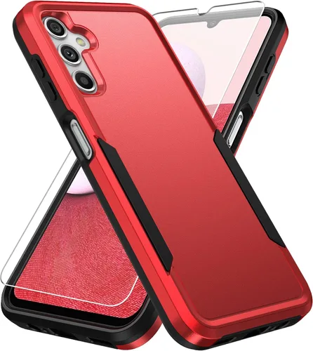Funda protectora para Samsung A14 5G, Galaxy A14 5G con protector de pantalla, resistente a prueba de golpes, funda protectora para Samsung Galaxy
