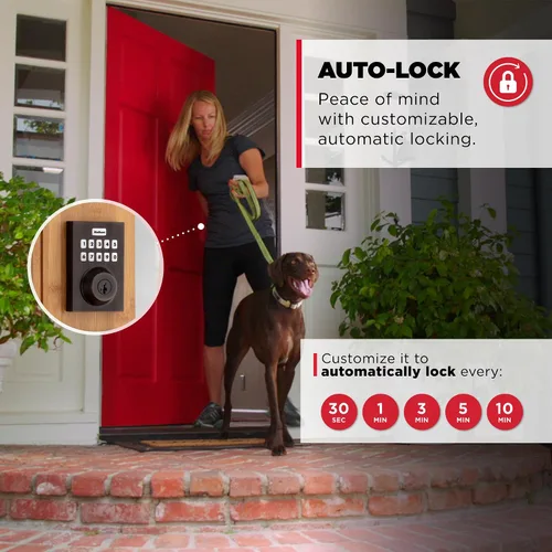 Miniatura 7 de Kwikset HomeConnect 620 Z-Wave con teclado inteligente de largo alcance, cerradura sin llave conveniente, códigos de usuario personalizables, Bronce