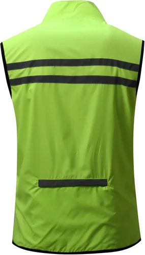 Miniatura 2 de bpbtti Chaleco de seguridad Hi-Viz para hombre, chaleco cortavientos sin mangas, resistente al viento y reflectante